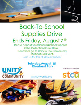 unity in the community school supply poster